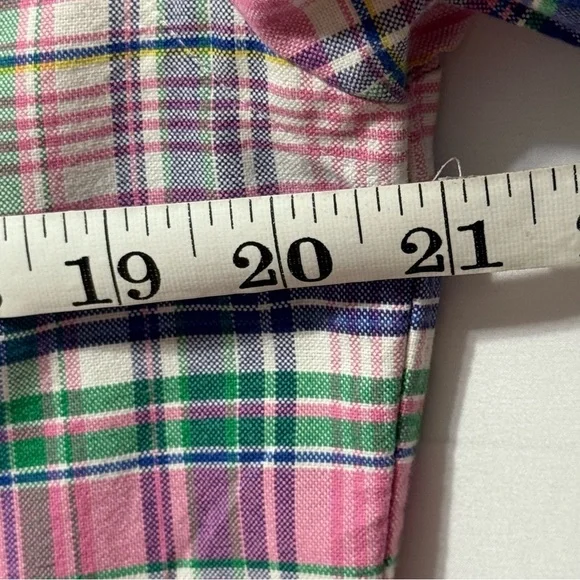 Ralph Lauren Vibrant Pink Plaid Men's Casual Short Sleeve Size S Shirt Excellent - Picture 6 of 10